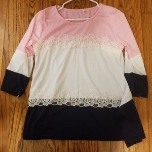 3/4 length top